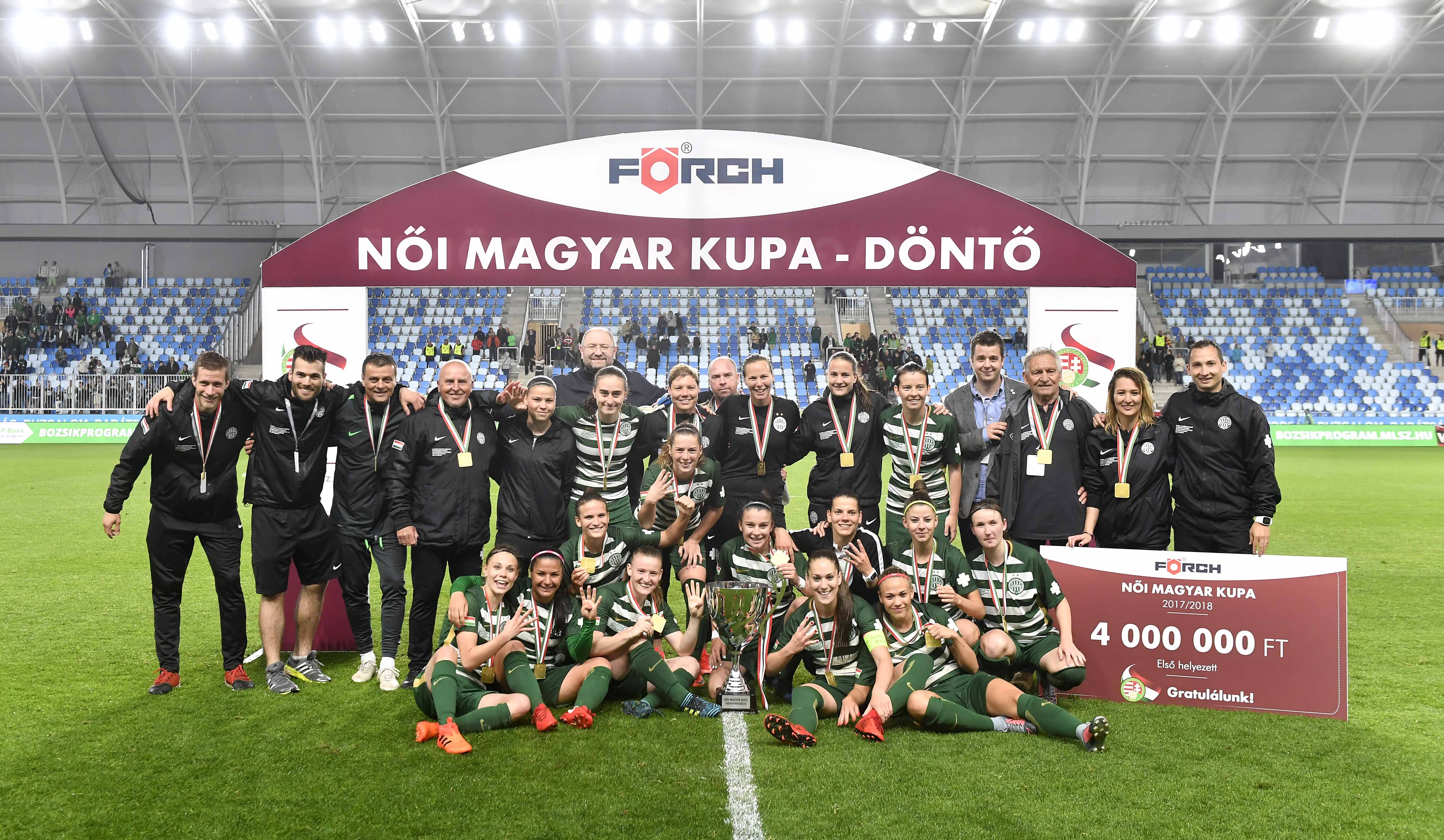 Förch Női Magyar Kupa: sorozatban negyedszer a Ferencvárosé a trófea