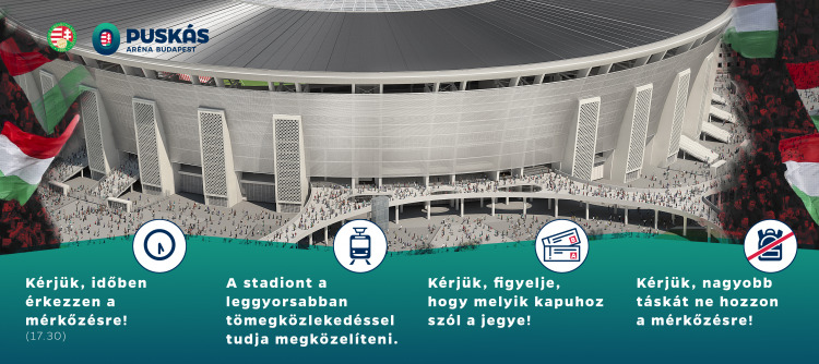 Tömegközelekedéssel érdemes megközelíteni a Puskás Arénát - szurkolói információk