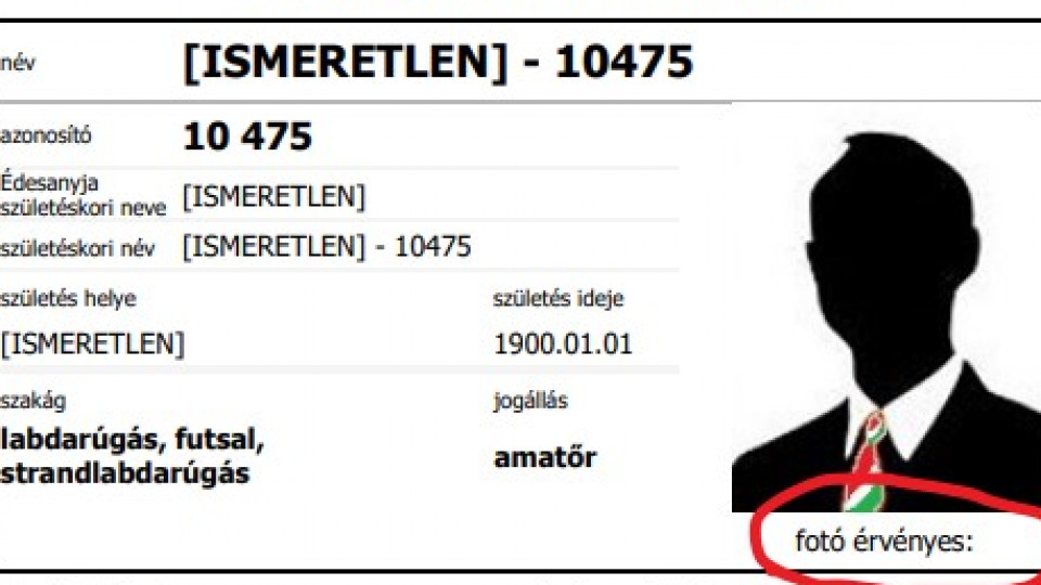 Felhívás játékos fényképek érvényességi idejére