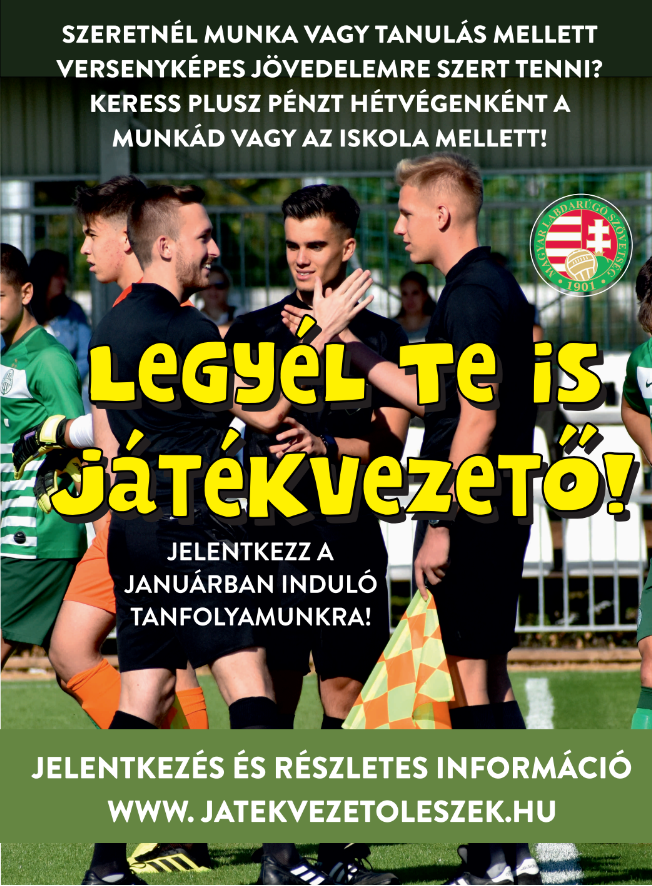 Alapfokú labdarúgó játékvezetői tanfolyam indul!
