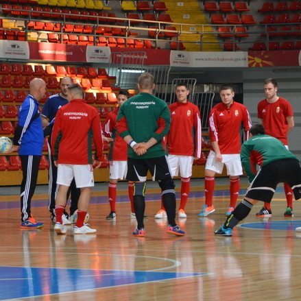 Futsal: megérkezett Macedóniába a válogatott